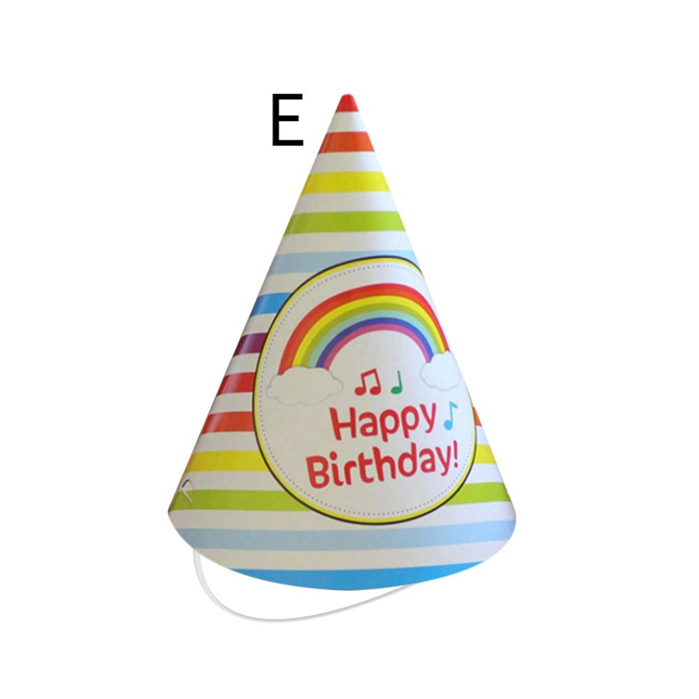 10Pcs Rainbow Birthday Party Hats Colorful Cone Paper Hats for Kids Boys Girls Adults Party Decoration
