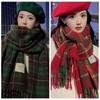 Cashmere Shawl Cashmere Scarves Thicken Warm Scarf Classic Tassel Shawl  Christmas