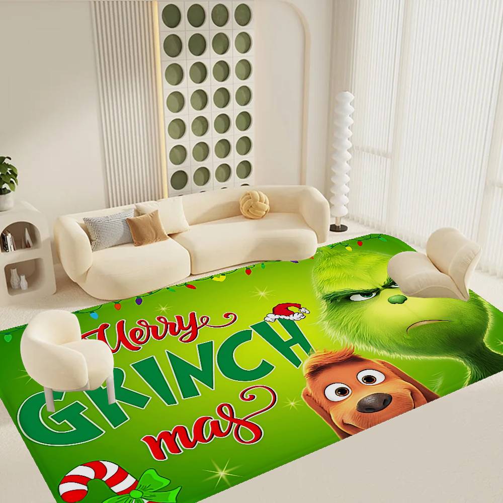 Cartoon THE G-GRINCHS Kitchen Mat Kids Room Bedroom Decoration Balcony Anti-Slip Doormat Living Room Alfombra