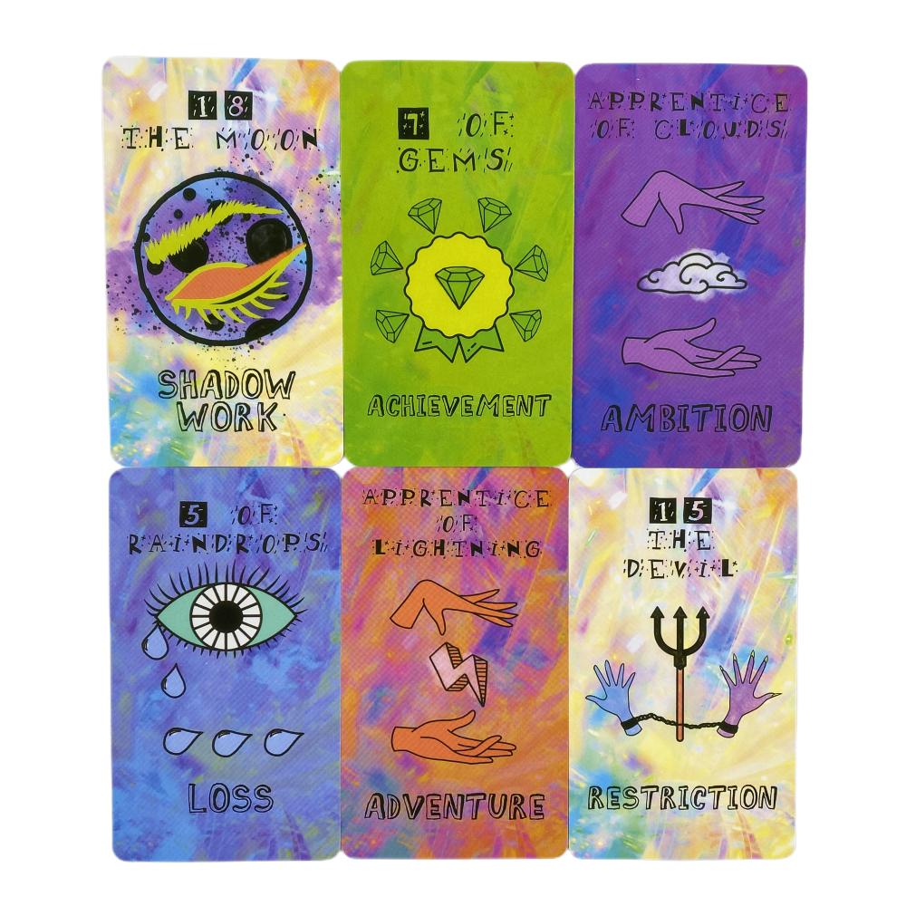 NEW Prism Tarot Deck Tarot Cards Full Edition Card Game Tarot Deck with Guidebook Board Game