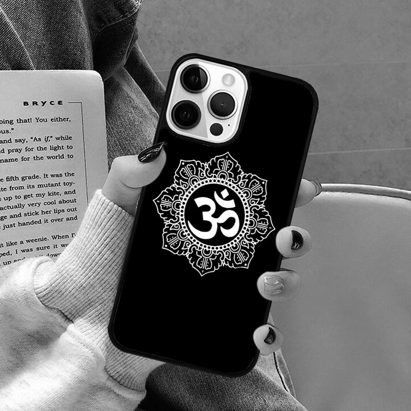 Aum Om Symbol Phone Case for iPhone 17 Air 16 16e 15 Plus for Apple 13 11 12 14 Pro Max Cover coque Shell