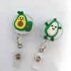 Silicone Fruits Badge Holder Avocado ID Card Retractable Badge Holder  Office School Supplies