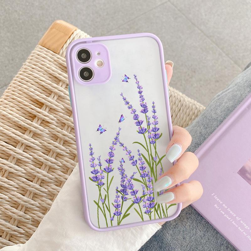 Flower Bud Phone Case for iphone 11 7 8 SE2 12 13 15 16 Pro Max 14 Plus Meticulous Plant for iphone X XS XR Back Hard Covers iphone 14