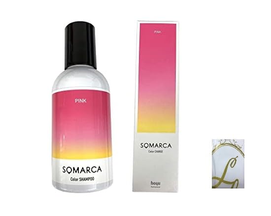 [Set Purchase + Shopping Bag] Somaruka Color Shampoo 150ml + Color Charge (Color Treatment) 130g [Pink] x Set