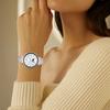 For Huawei Watch GT 5 41mm Watch Band 18mm Slim Genuine Cow Leather Strap with Silver Buckle