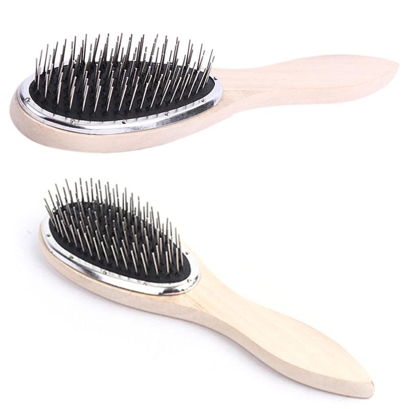 Steel Tooth Plastic Wood Comb Wig Hair Brush Anti-Static For Mannequin Head