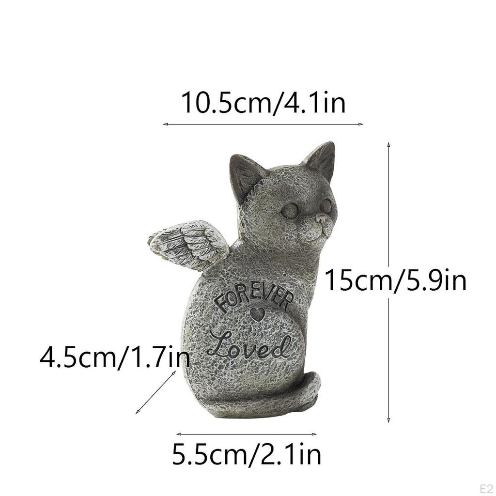 Pet Memorial Figure for Backyard Lawn Decoration Small Animal Grave Marker