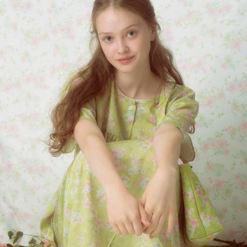 

[Muse Mood] Olive Flower Skirt Pajama [Shipped from Korea] 100% Authentic One Size