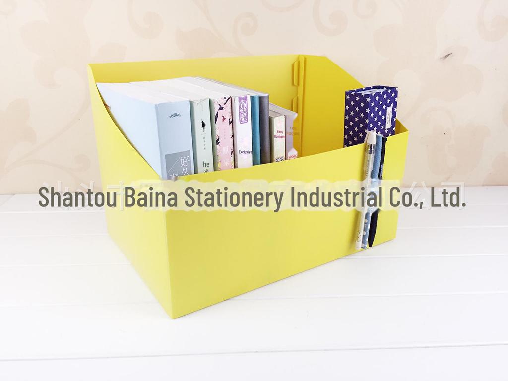 Student Desk Organizer: Foldable Cloth Book and Magazine Storage Box