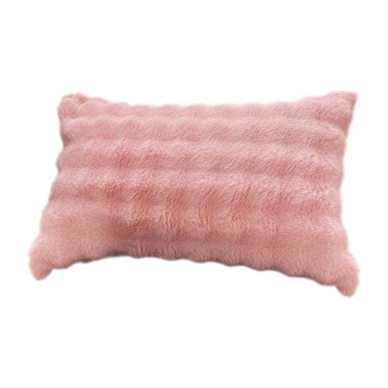 Pillow Cover Solid Color Design Plush Soft Pillow Case Autumn Winter Warm Comfortable Bedroom Pillowcase