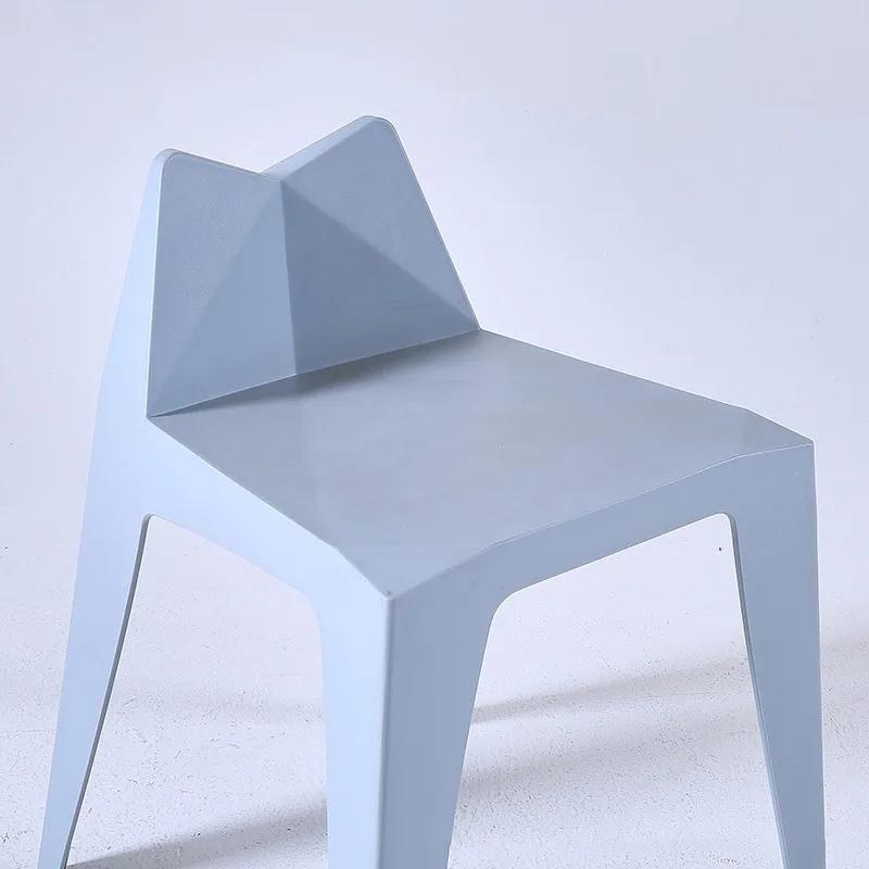Plastic Stool Living Room Bedroom Waterproof Kitchen Plastic Stool Dining Chair Commercial Coffee Shop Bar Seating Household