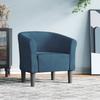 Club Chair Dark Blue Velvet
