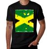 Jamaica Grunge Flag Tshirt Work Utility Short Sleeve Shirt