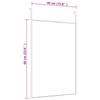 vidaXL Türspiegel Schwarz 40x60 cm Glas und Aluminium