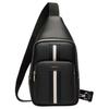 Letter Logo Identification Calfskin Chest Bag Men Bags Black 6307876