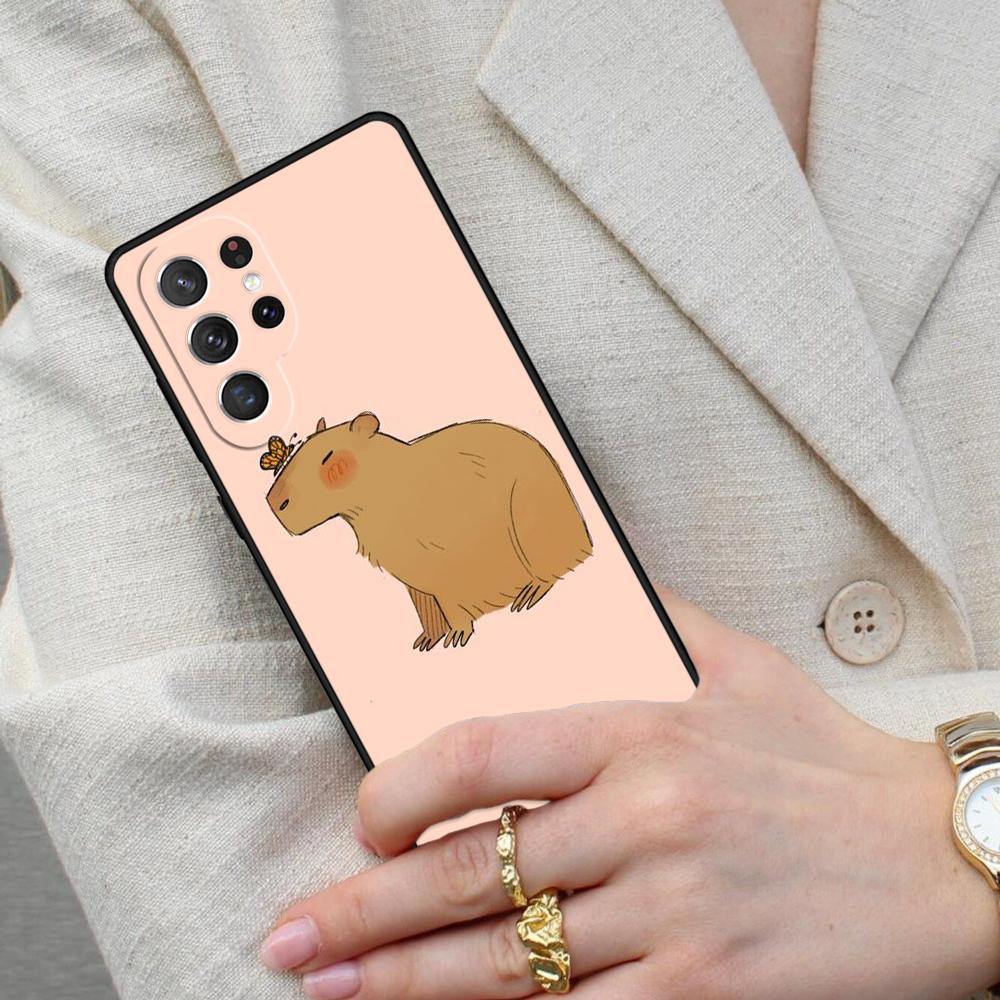 Cute Capybara Cell Phone Case for Samsung Galaxy S26 Ultra S25 S24 S23 S22 S21 S20 Note10 Cover