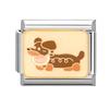 Fashion Colorful Y2K Animal Series Cat Dog Italian Charm Beads Fit 9MM Stainless Steel Bracelets Gifts Women Jewelry DIY Making
