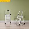 Multifunctional Carbon Steel Folding A-Frame Ladder for Indoor Use