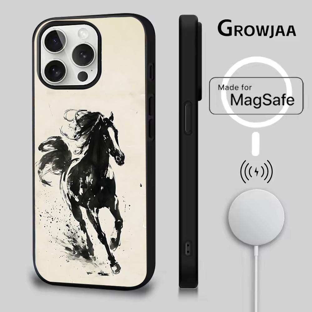 

The horse Phone Case For iPhone 16e,16,15,14,13,12,11,Plus,Pro,Max,Mini Magsafe Magnetic Wireless Charging iPhone13mini