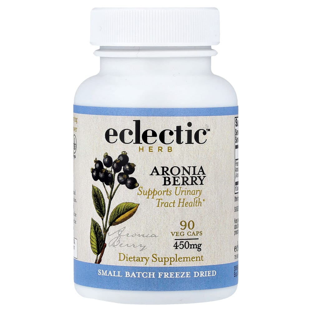 Eclectic Institute Freeze-Dried Aronia Berry 225mg Veggie Capsules, 90 Count