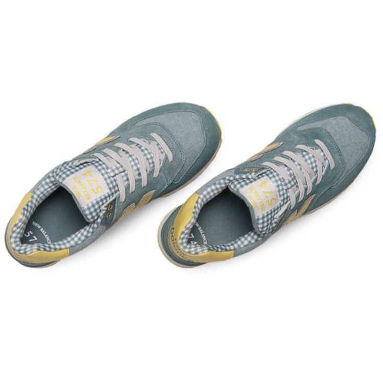New Balance Men's 574 Chambray/Light Yellow Lifestyle Sneakers ML574VTS