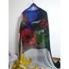 Used Faliero Sarti Stole Hummingbird Bird Pattern