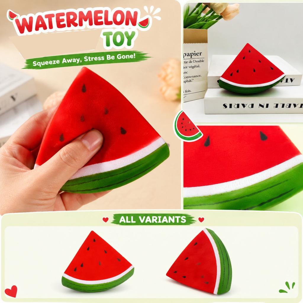 Watermelon Stress Toy Sensory Slow Rising Simulation Shape for Relaxation Use