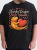 Bearded Dragon T-Shirt - Funny Reptile Lover Gift with Bearded Dragon & Reptile Face Graphic - Soft Breathable Casual Te