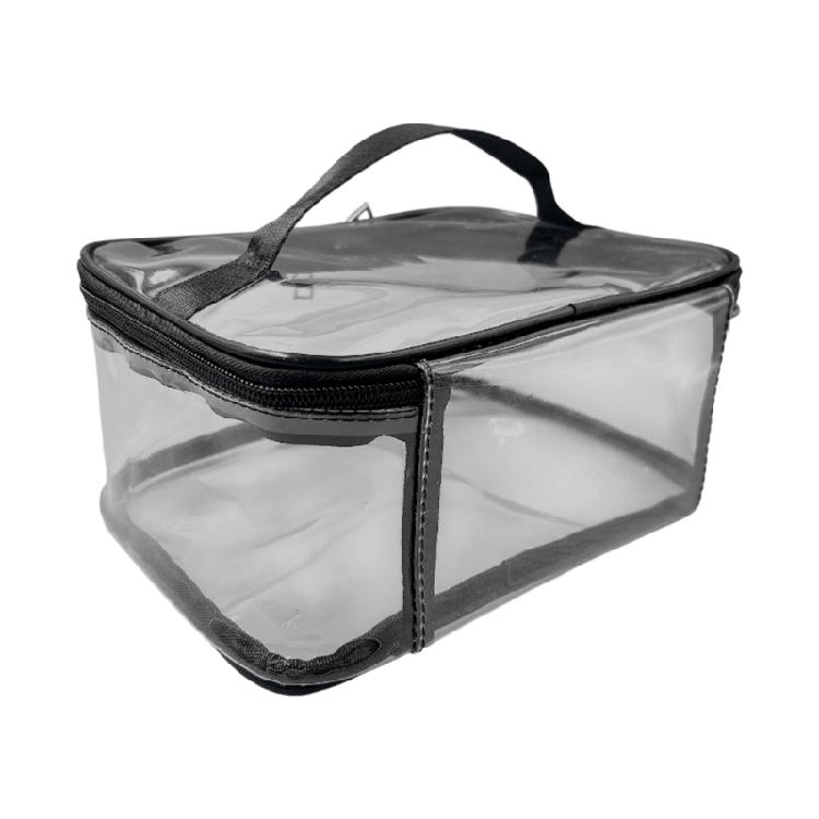 

Compact PVC Oxford Makeup Case With Multiple Pockets Permanent Cosmetic Container For Efficient Cosmetic Organization