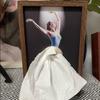 Ballet Girl Tissue Box with Touch Light Elegant Ballerina Creative Tissue Box Activated Night Light for Bedroom Desk Living Room