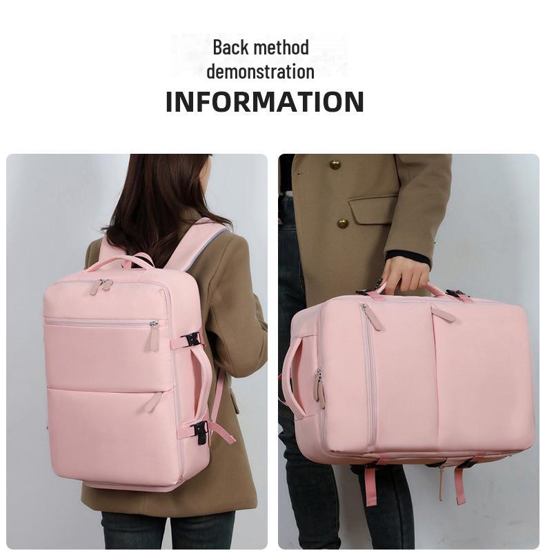 Unisex Cross-Border Casual Expandable Travel Backpack - Multi-Function Business & Commuter Bag