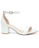 In Stock Black Women's Plus Size Chunky Heel Open Toe Sandals for Summer 2025