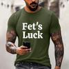 Men's Funny Letter Print Casual Loose Fit Top for Everyday Wear