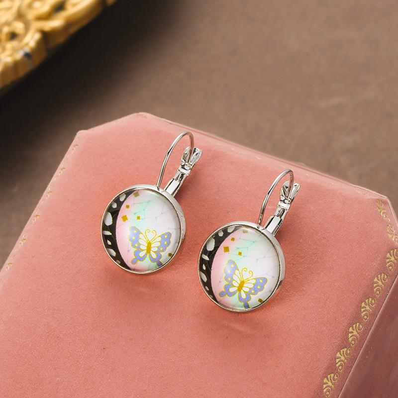 Accessories Personalized Simple Butterfly Exquisite Button Earrings DIY Stud Earrings Customized