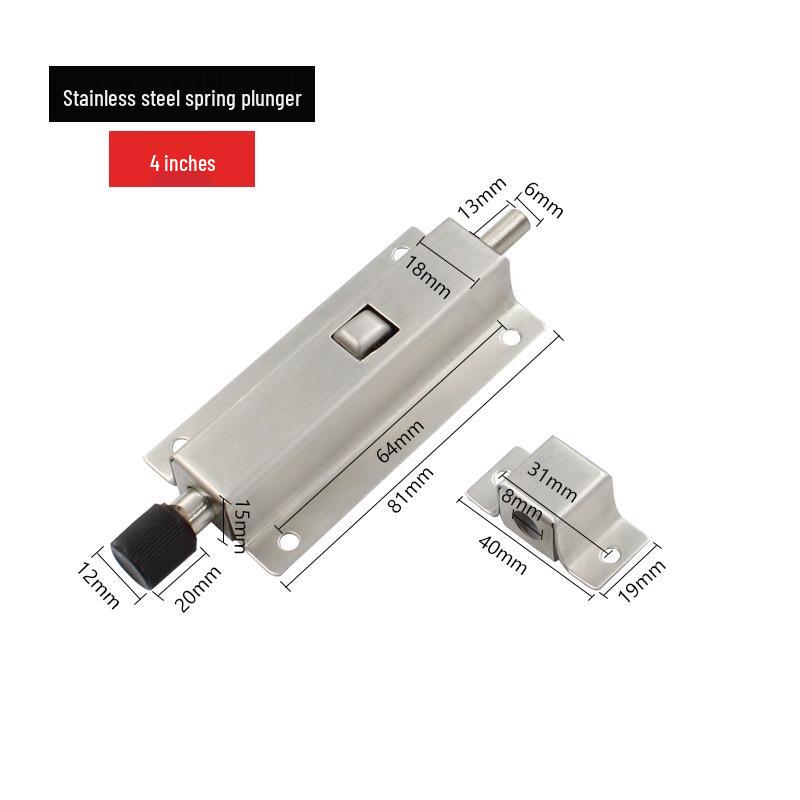 Surface Mount Automatic Spring Latch for Wooden Cabinets and Doors