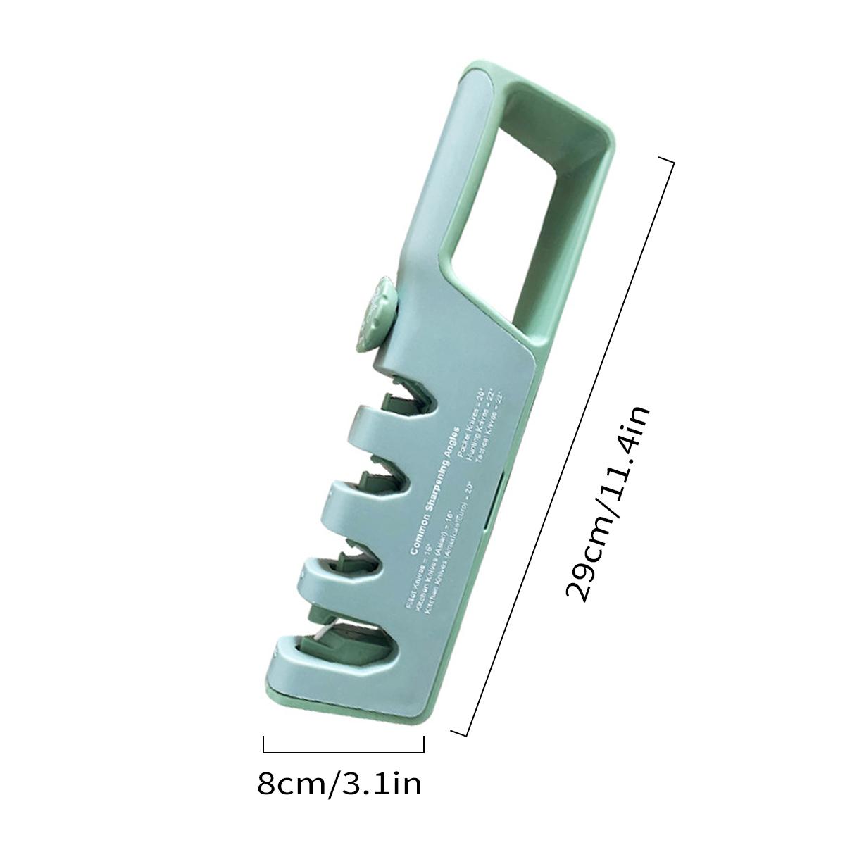 

Leeseph точилки для кухонных ножей из нержавеющей стали 4 в 1 точилка для кухонных ножей эргономичная и простая в использовании точилка для ножей Sharpe 29x8cm