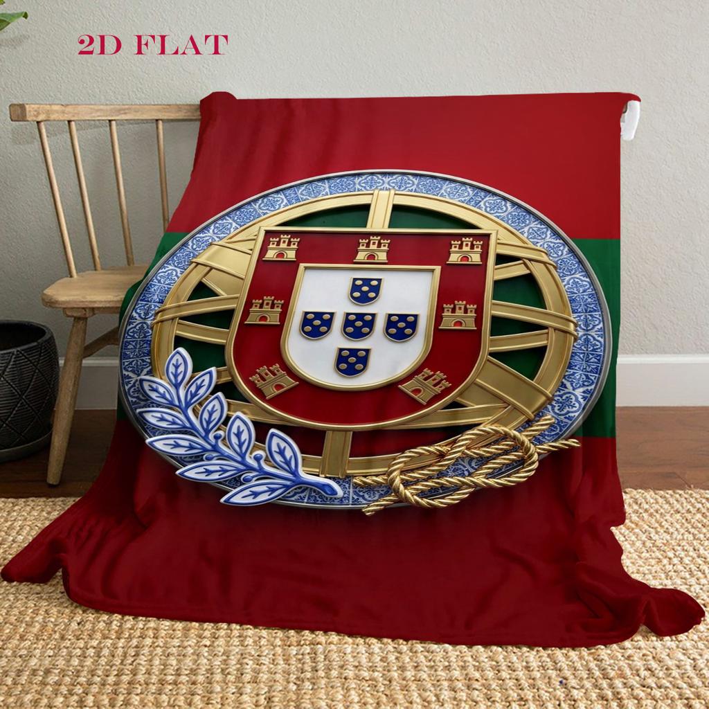 Portuguese Heritage Emblem blanket Suitable for all seasons blanket Digital printing Outdoor plush blanket bedroom