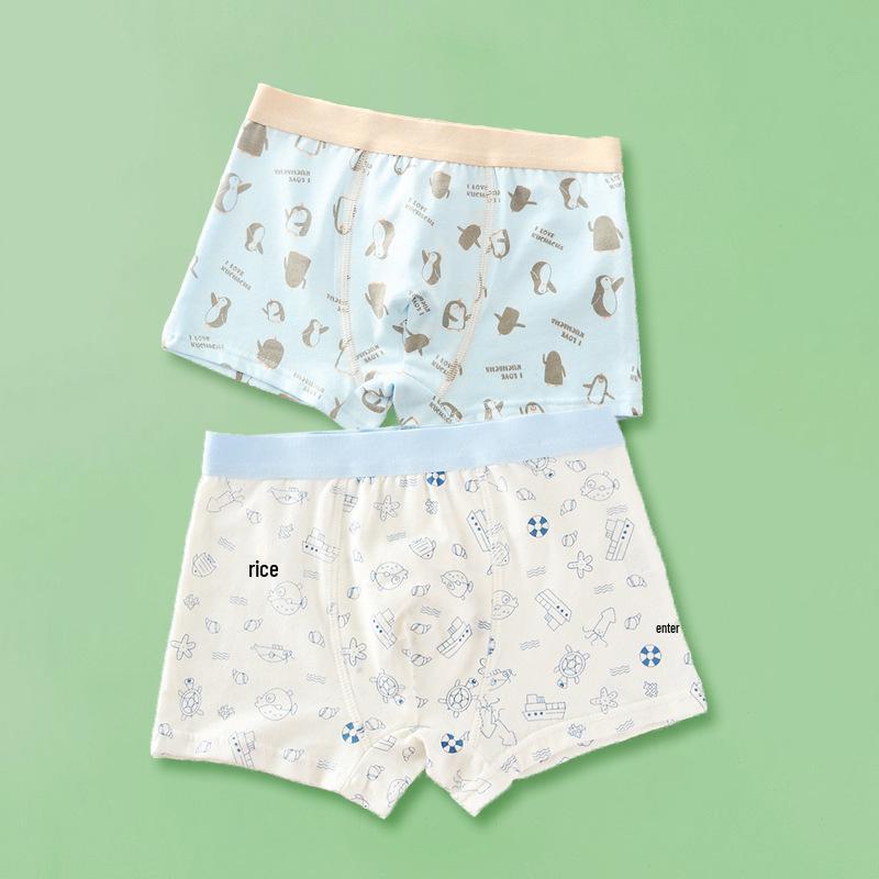 Kids' Cotton Boys' Boxer Briefs - Sizes for Small Kids To Teenagers