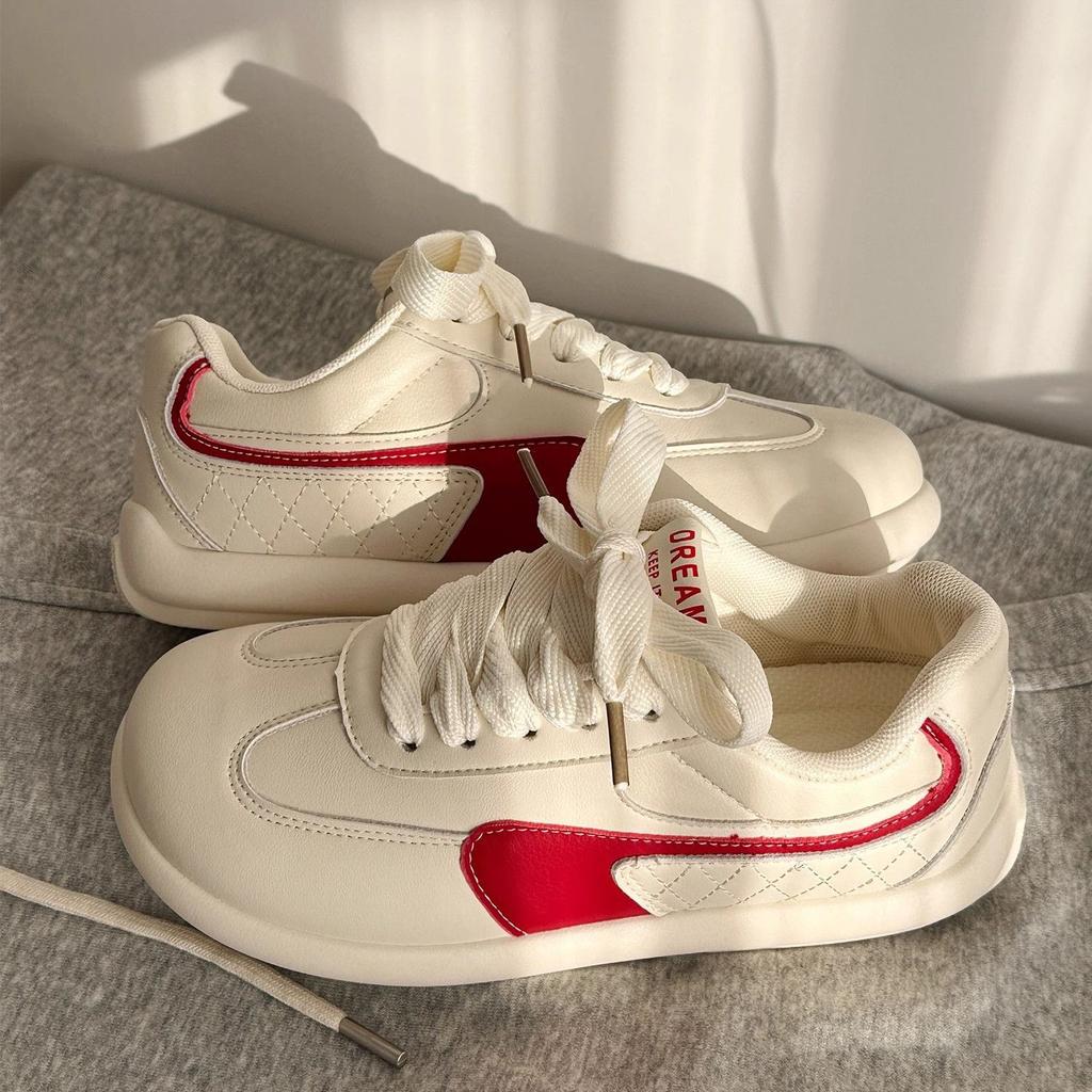 Campus Style Niche Thick-soled German Training Shoes for Women 2025 Spring New Korean Versatile Casual and Lightweight Sports Board Shoes for Women