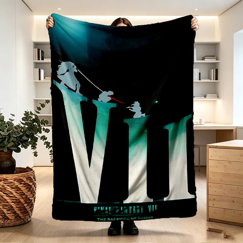 Final Fantasy Print Blanket - Soft & Comfortable, for Bedroom, Travel, Sofa, Home Decoration - Birthday Christmas Gift for Friend