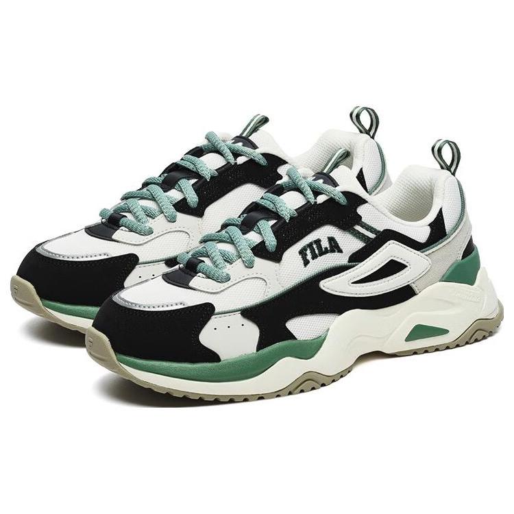 New FILA Rayflide Athletic Shoes 'Black White Green' Women's F12W242121FWB