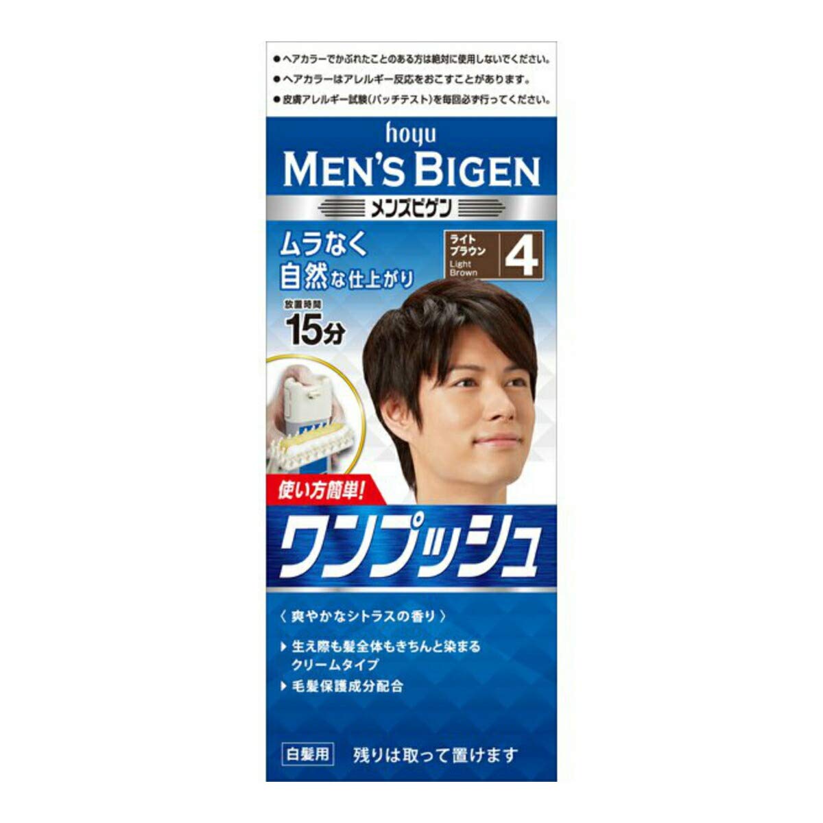 

Hoyu Bigen One Push 4 1st Agent 40g 2nd Agent 40g Men s (Light Brown) + [Quasi-drug]
