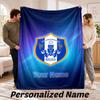 Sheffield Wednesday FC Personalized Flannel Blanket Custom Name Text Soft Throw Blanket Home Decor