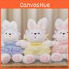 Compact Rabbit Stuffed Animal With Ultra Soft Short Pile Fabric Kids Gift Idea