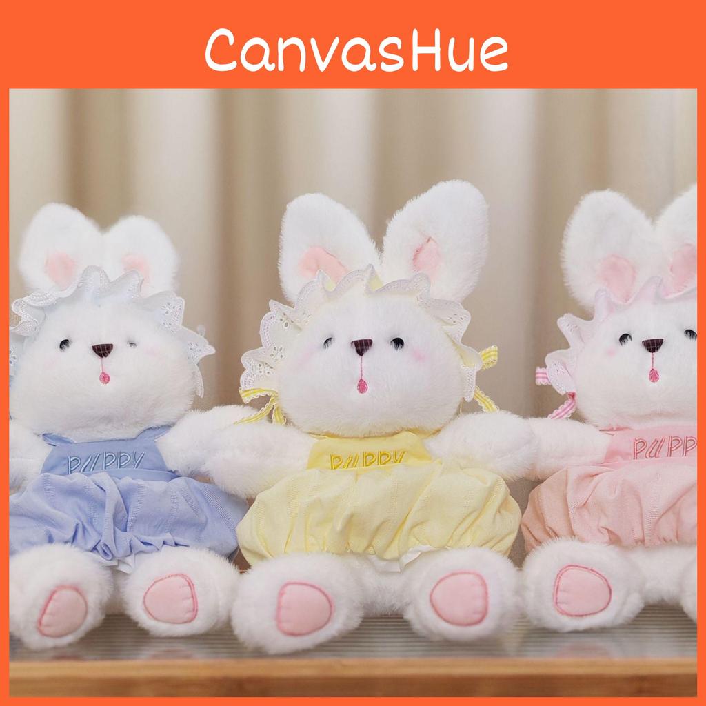 Compact Rabbit Stuffed Animal With Ultra Soft Short Pile Fabric Kids Gift Idea