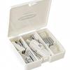 HannaFires Mini Office Stationery Kit Includes Storage Case for Portable and Efficient Work and White 8-Piece - Study,