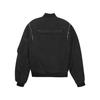 Openyard(Oy) Back Pocket Double Zipper Bomber Jacket - Black