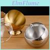 Oblique Steel Sauce Mouthed Stainless Bowl With Lid Hot Pot Buffet Seasoning Basket Bowl Jar Dish Container Salad Spherical Bowl