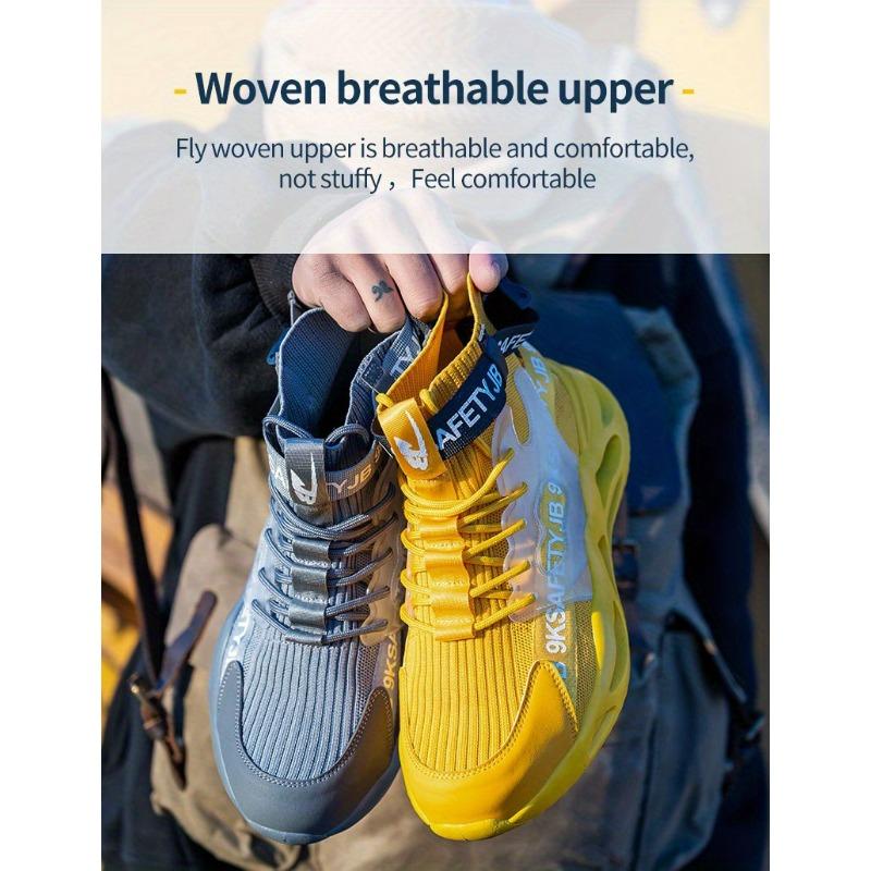 Unisex Steel Toe Boots Lightweight Comfortable Safety Work Shoes