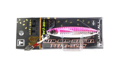 JACKALL Metal Jig Binbin Metal TG Type Slow 80g Micro Pink (Glow Edge)
